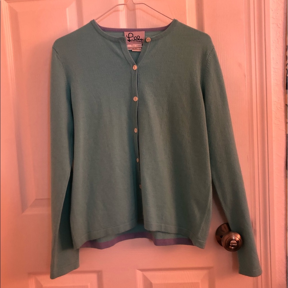 Lilly Pulitzer 100% Cashmere Cardigan
